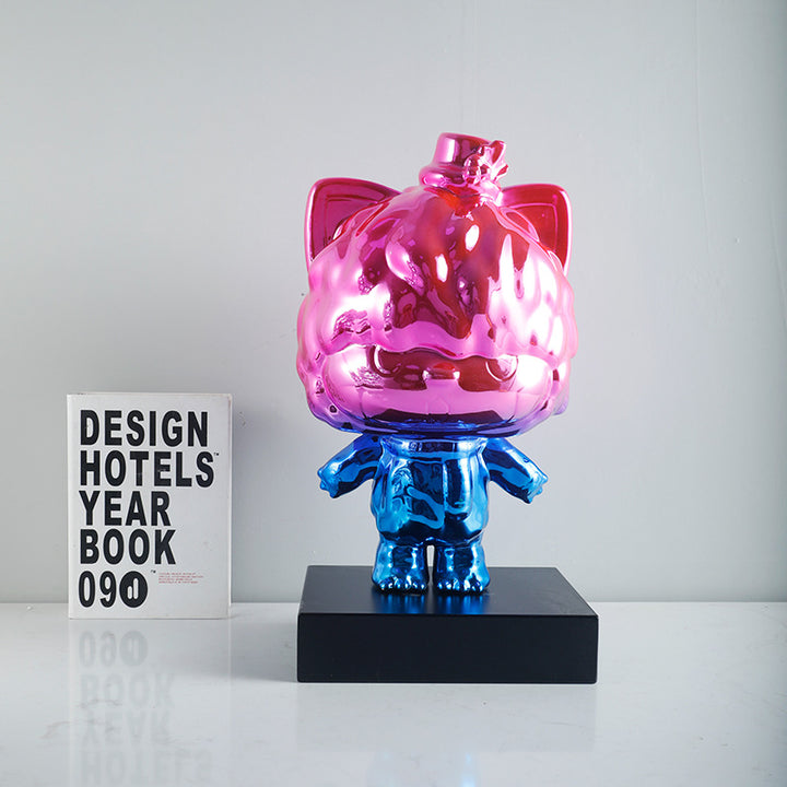 Decorative Stainless Steel Cat Sculpture
