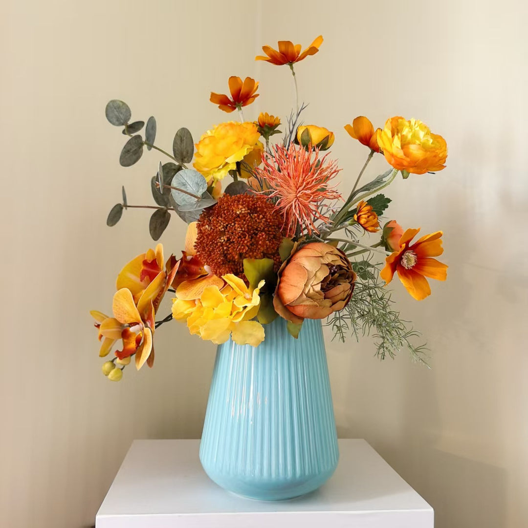 Lifelike Botanical Floral Bouquet
