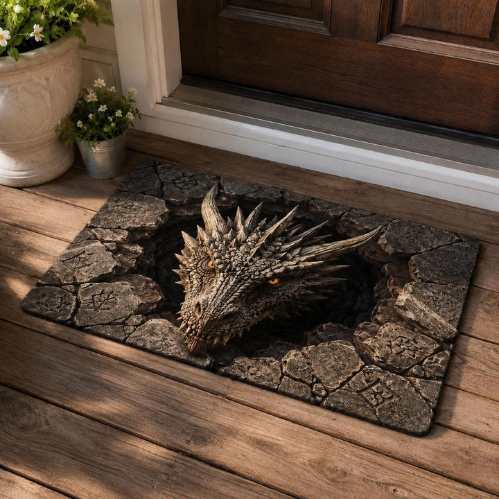 Dragon-Themed Entrance Mat