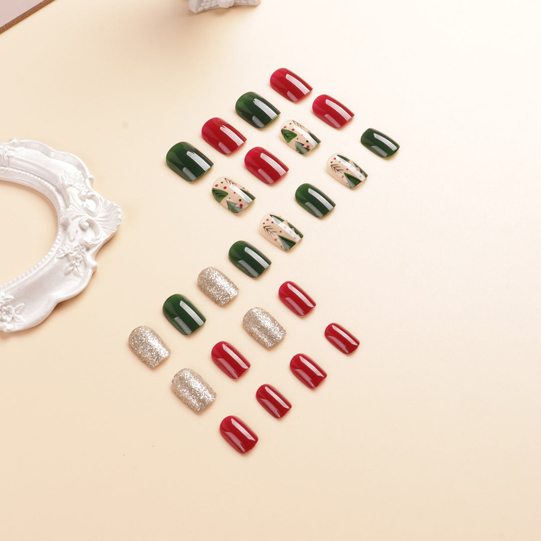 Festive Holiday-Themed Nail Art Set Kalsten