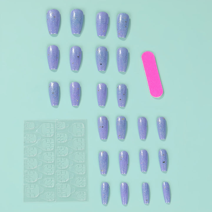 Glittering artificial nails in an elegant color scheme Kalsten