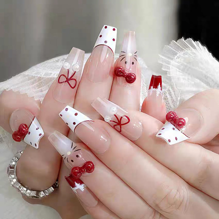 Artistic Press-On Nail Set with Character Themes Kalsten