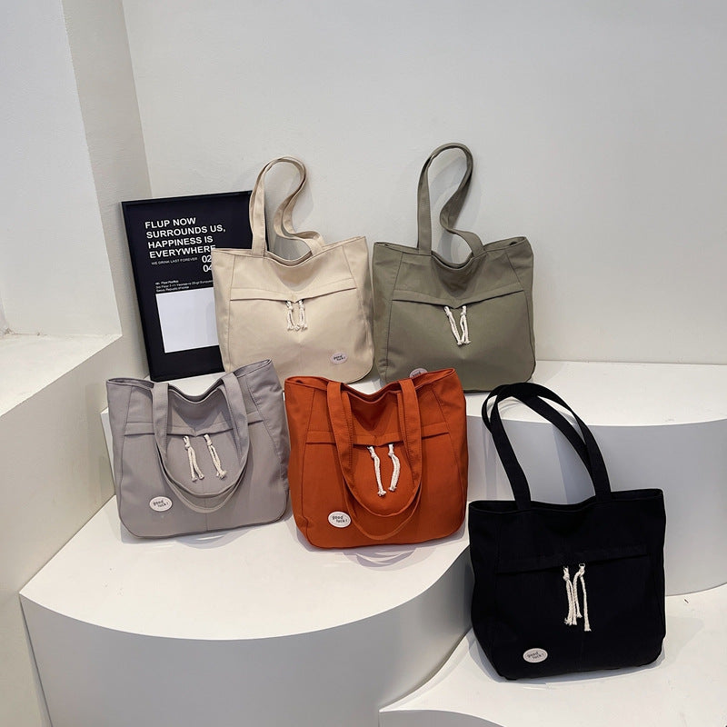Casual Multi-Pocket Canvas Tote Bag Kalsten