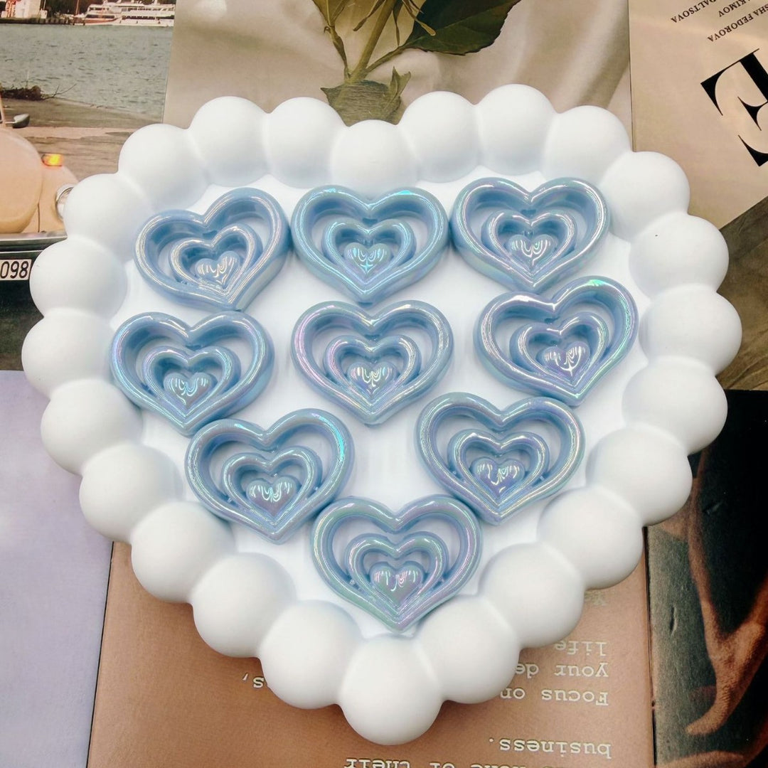 Decorative Heart-Shaped Resin Candle Holder kalsten