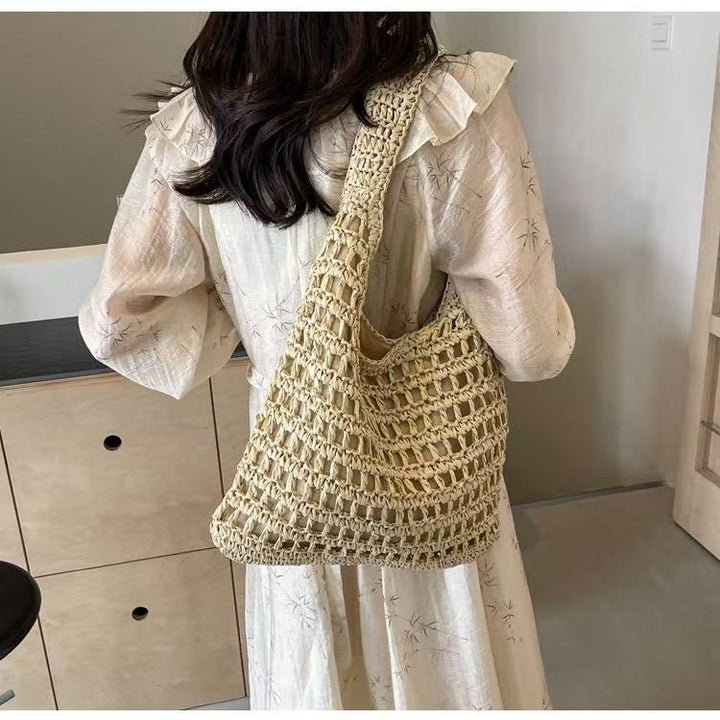 Macrame Shoulder Bag with Soft and Breathable Fabric Kalsten