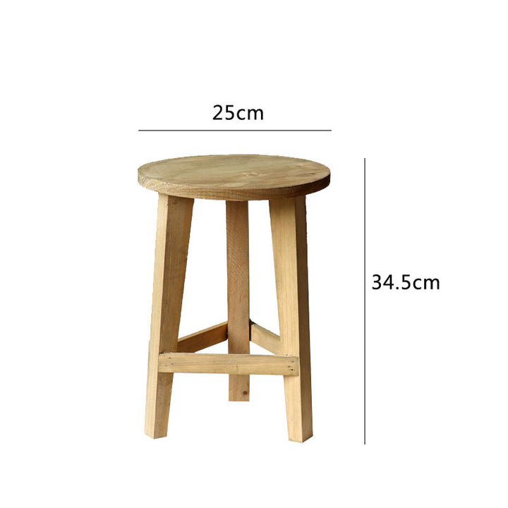Rustic side table made of solid wood Kalsten