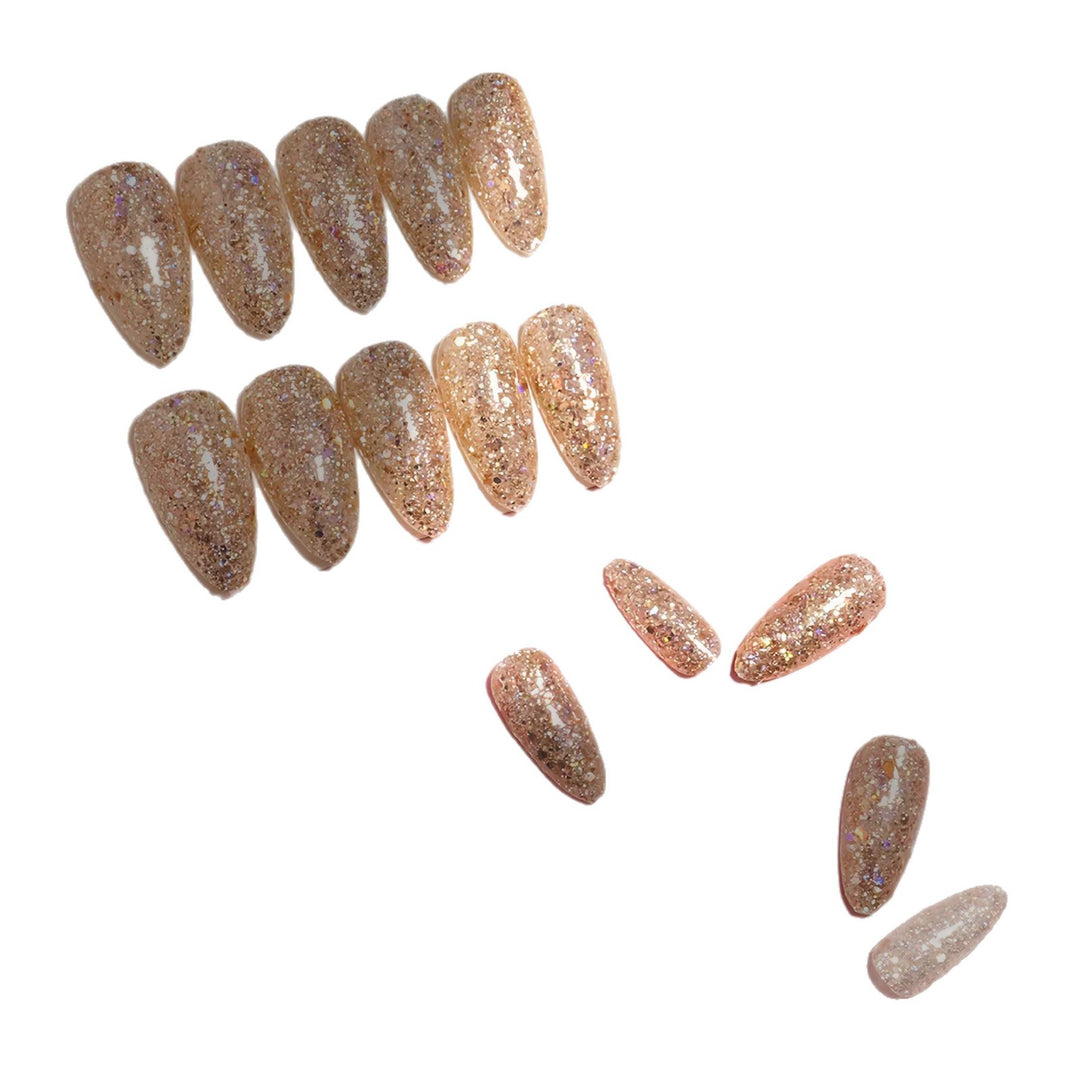 Sparkly Long Press-On Nails Kalsten