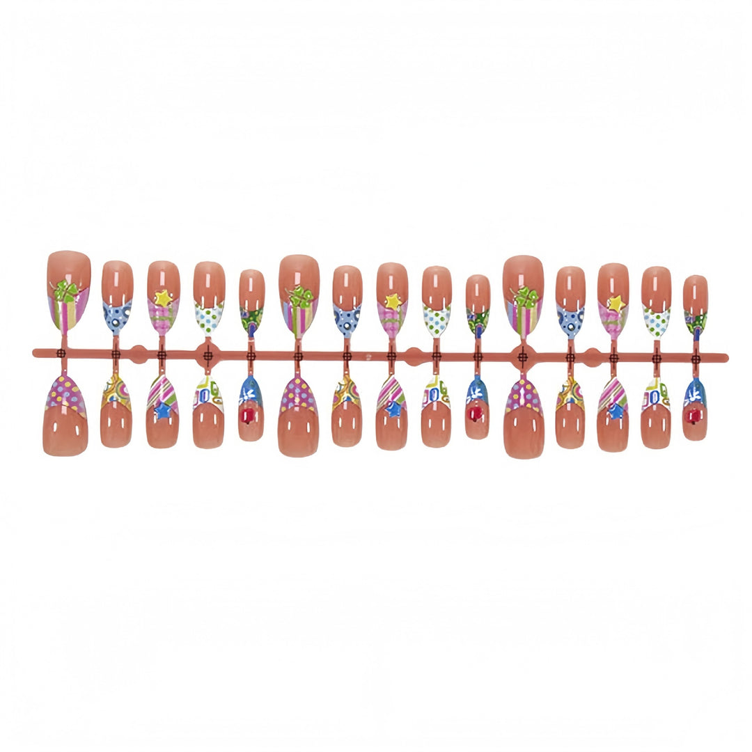 Creative Patterned Press-On Nail Art Set Kalsten