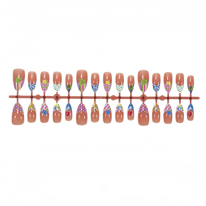 Creative Patterned Press-On Nail Art Set Kalsten