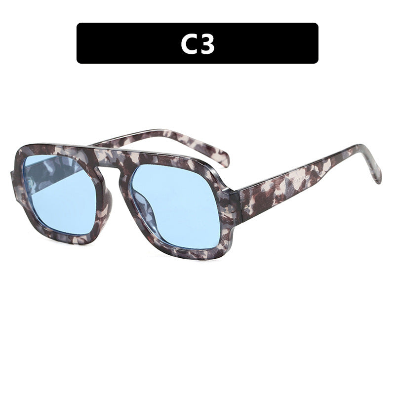 Women's modern oversized sunglasses in angular design Kalsten