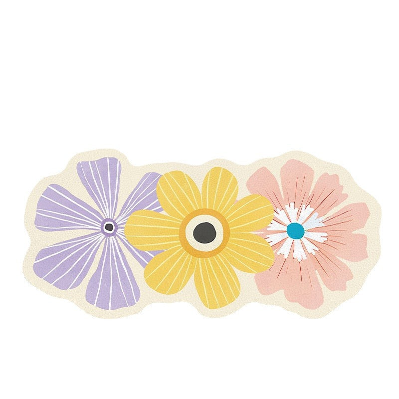 Decorative Floral Bath Mat Kalsten