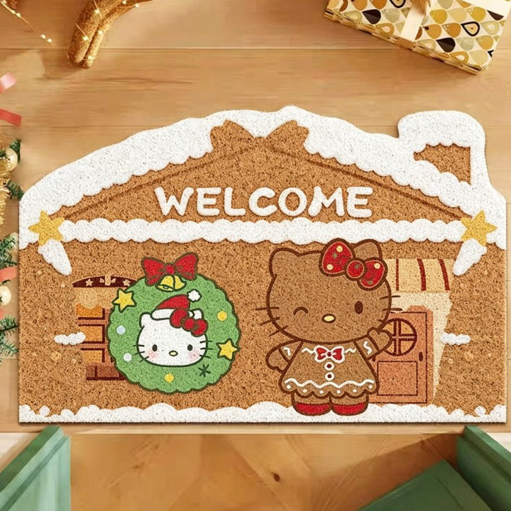 Whimsical Holiday Themed Doormat Kalsten