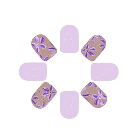 Floral Gel Nail Art Kalsten