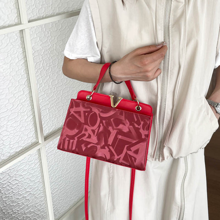 Glossy Structured Handbag