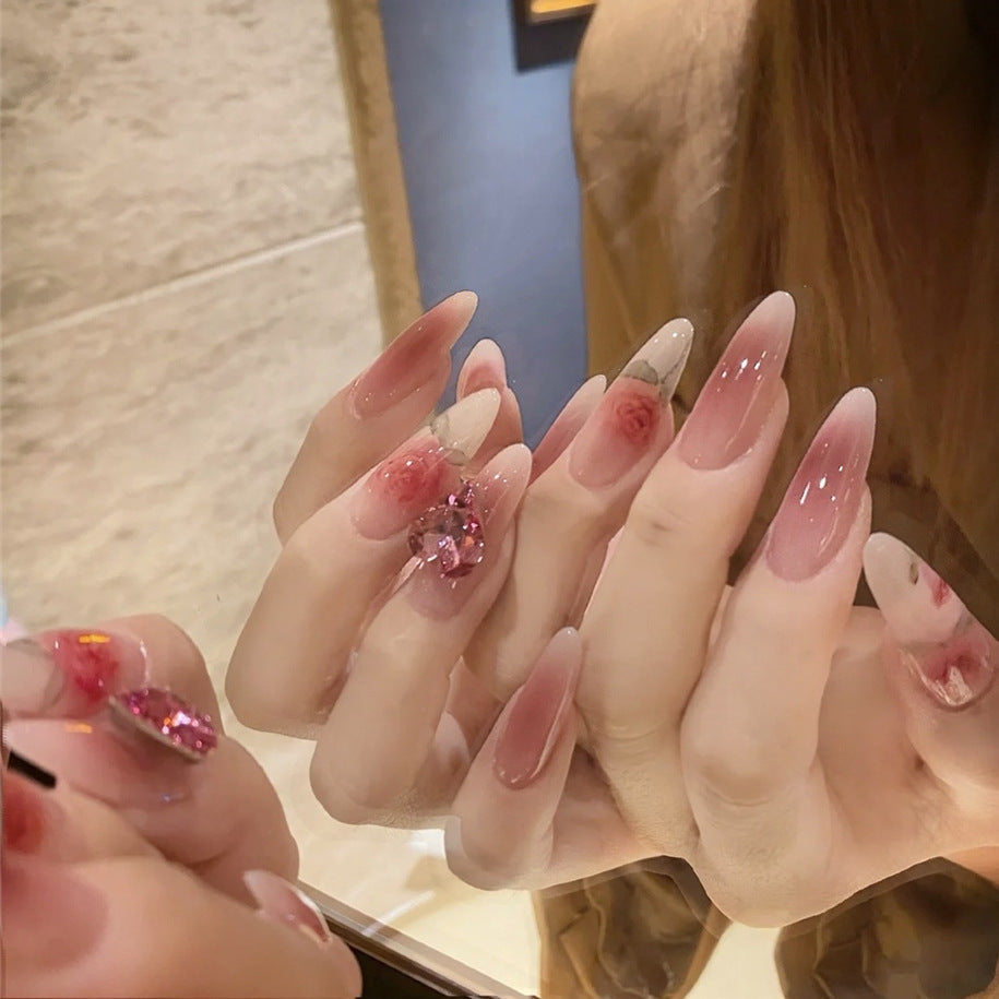 Decorative Floral Press-On Nail Art Set Kalsten