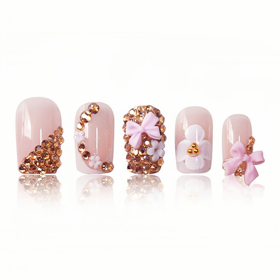 Floral Design Press-On Nails Kalsten