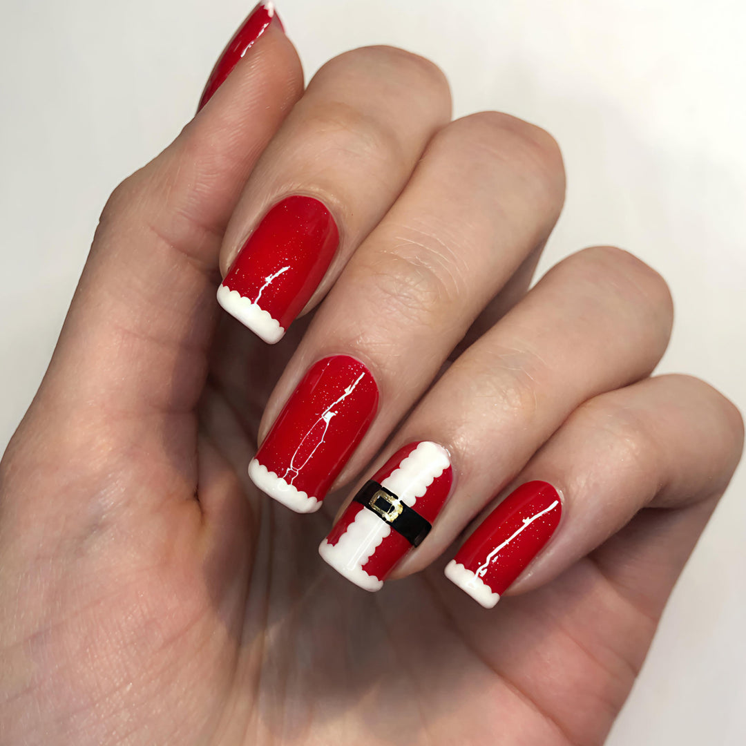 Christmas Art Nails in Festive Santa Design Kalsten