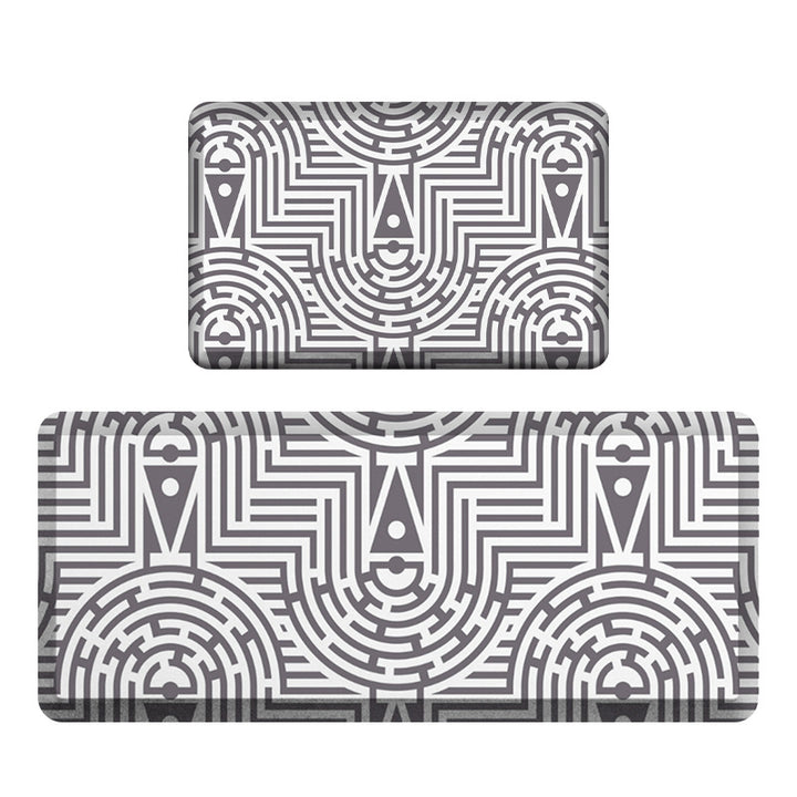 Geometric Pattern Kitchen Mat Set Kalsten