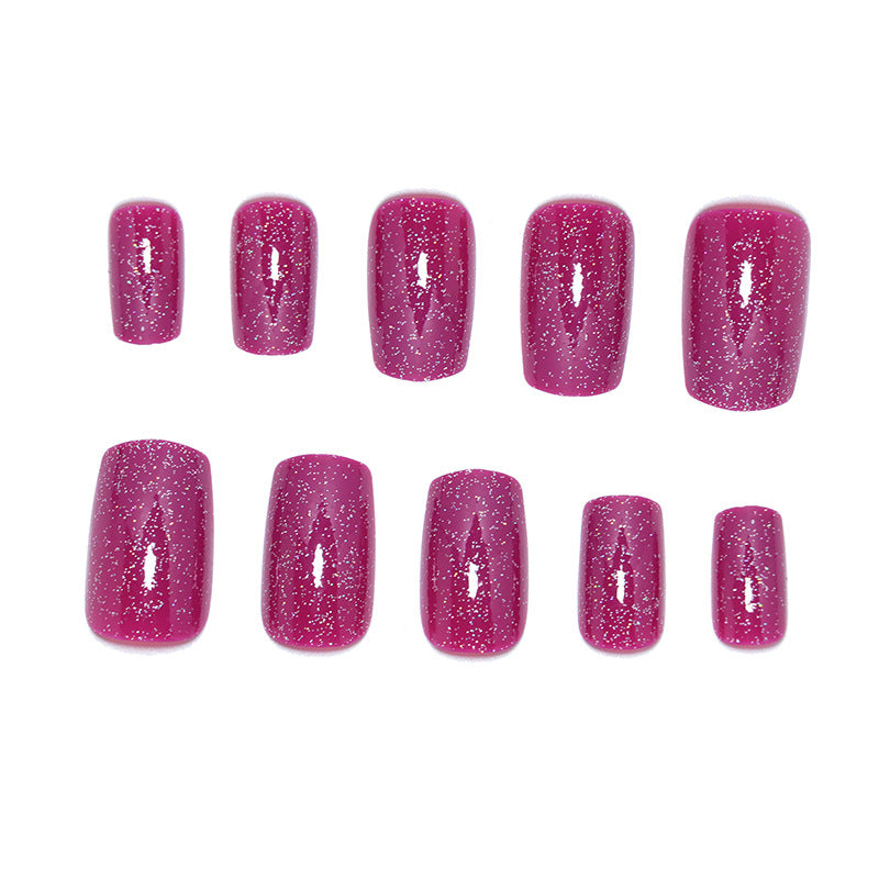 Glamorous Glittery Press-On Nail Set Kalsten