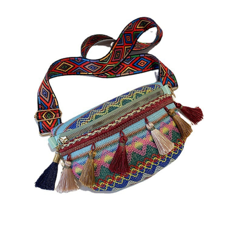 Colorful Embroidered Crossbody Bag Kalsten