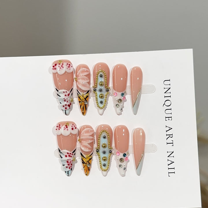 Artistic Press-On Nail Designs