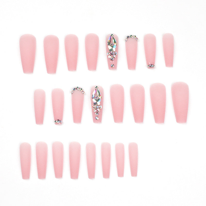 Artificial nails with rhinestone embellishments Kalsten