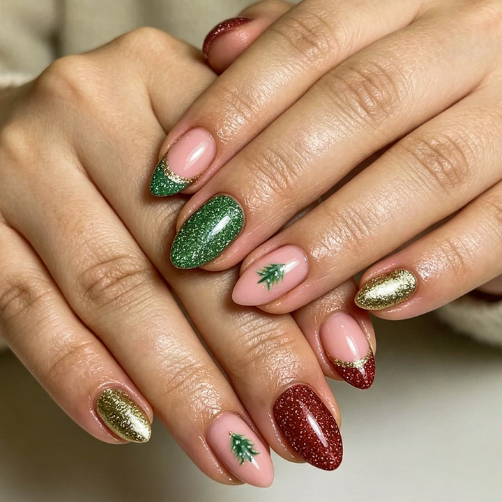 Festive Artful Nail Design Kalsten