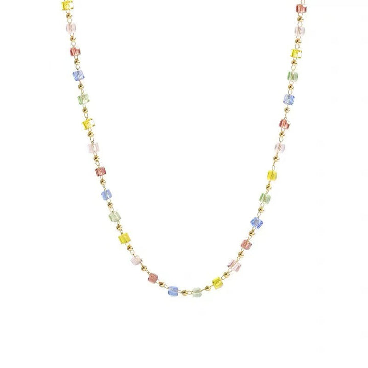 Dainty Beaded Chain Necklace Kalsten