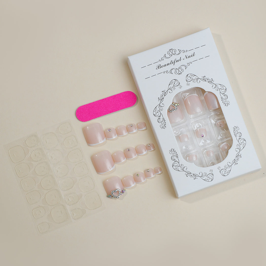 Nail art set with elegant glitter accents Kalsten