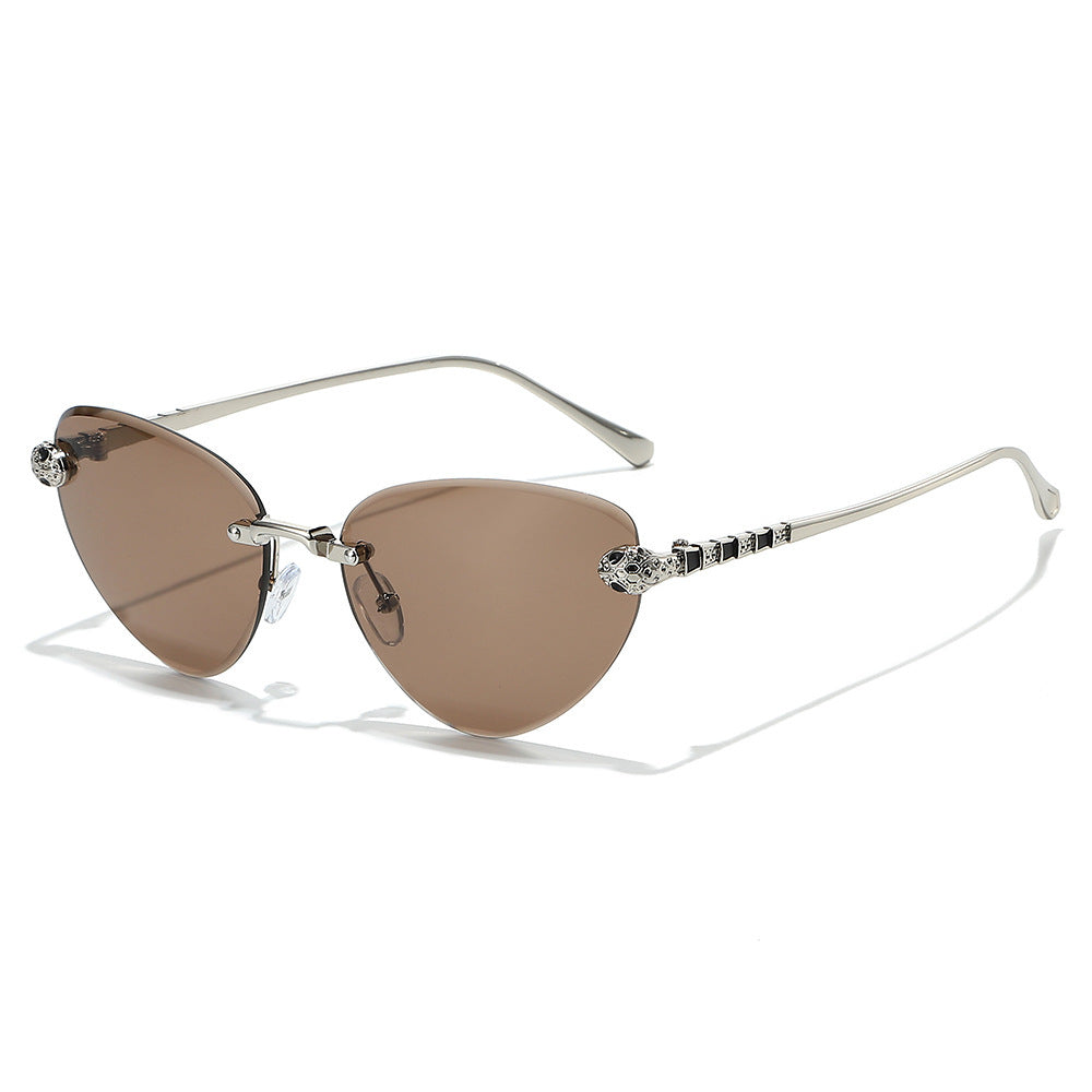 Designer Cat-Eye Sunglasses with Decorative Accents Kalsten