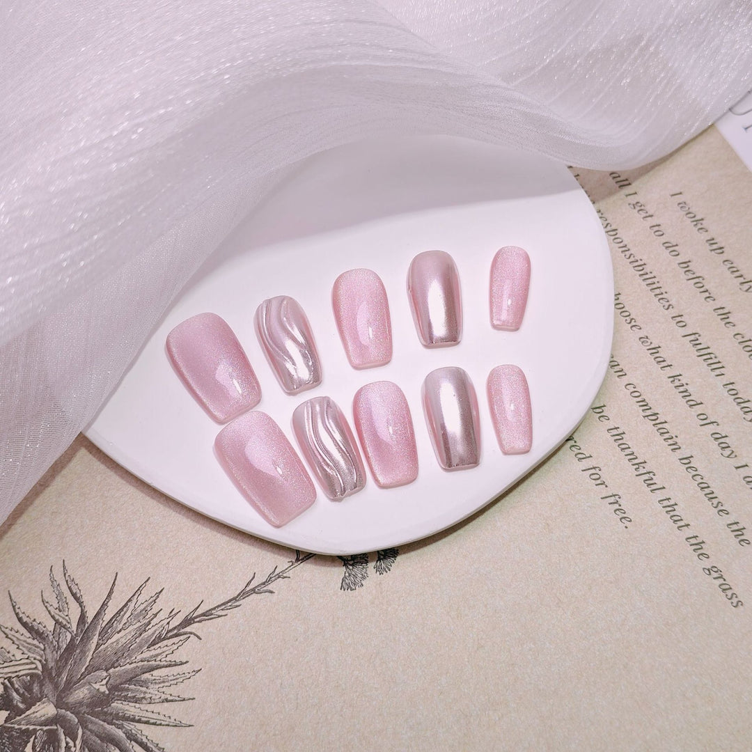 Elegant French Tip Press-On Nails Kalsten