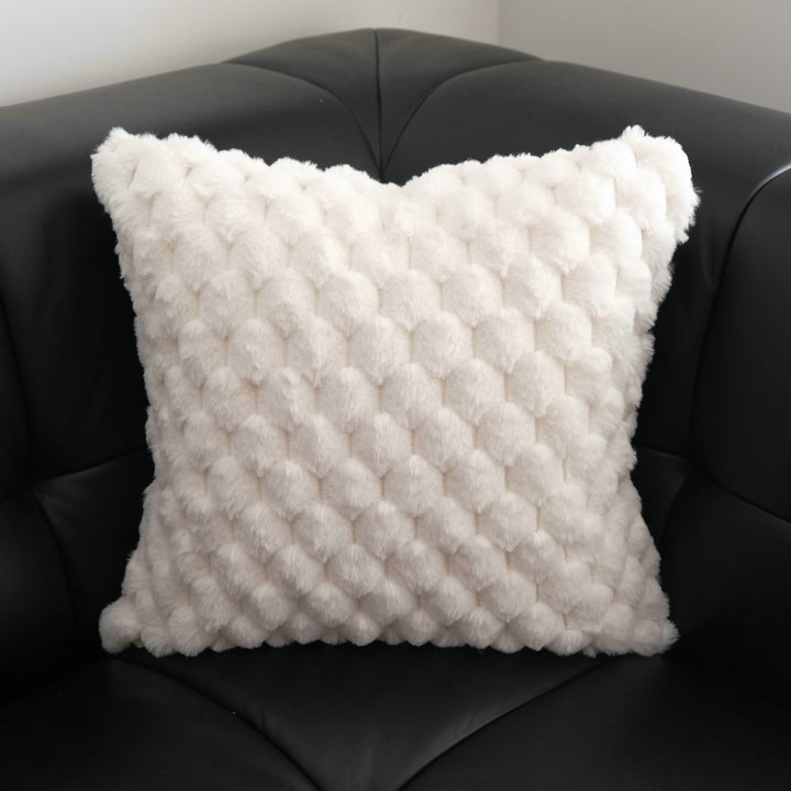 Plush Textured Accent Pillow