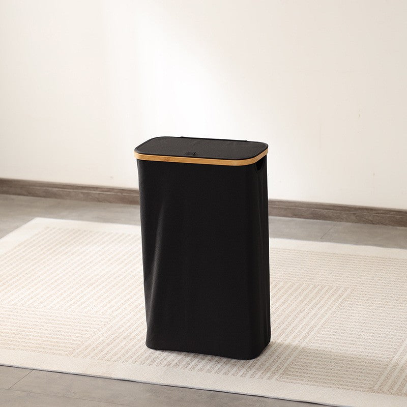 Elegant waste bin with bamboo lid Kalsten