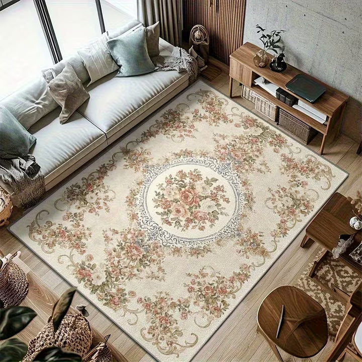 Vintage Floral Pattern Area Rug Kalsten