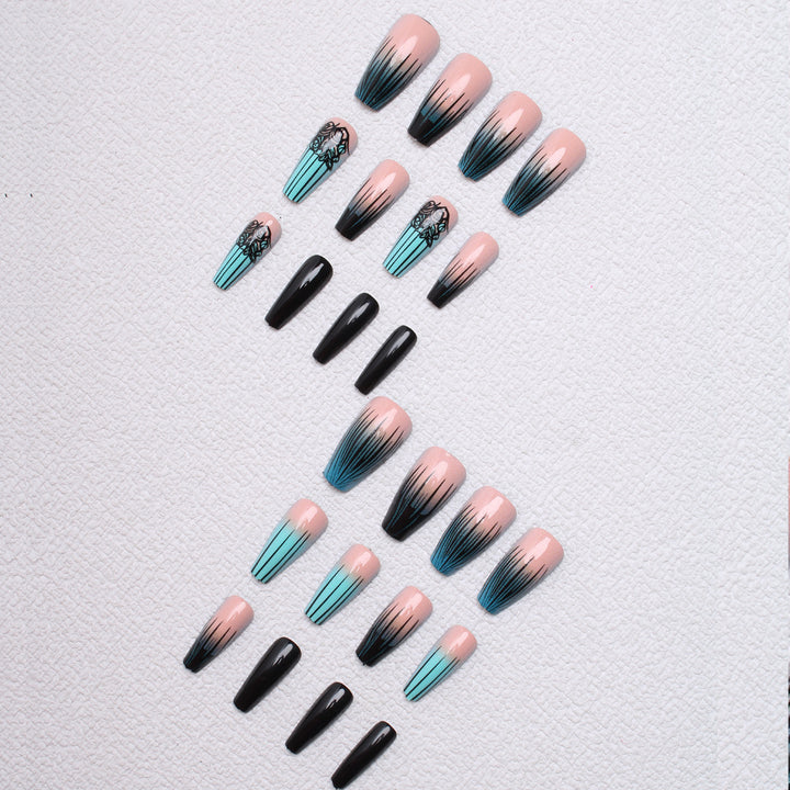 Ombre Gradient Nail Art Extensions Kalsten