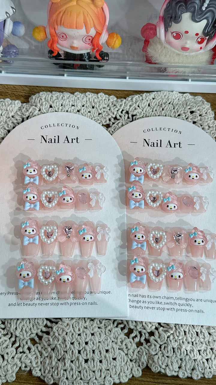 Whimsical Cute Character Nail Art Set