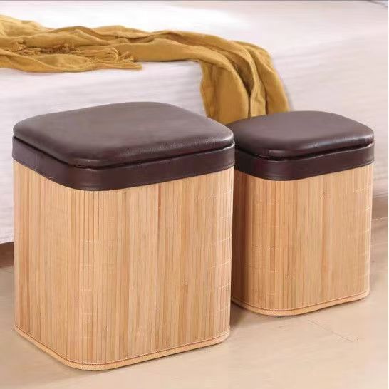 Multifunctional Stool Made of Natural Material Kalsten