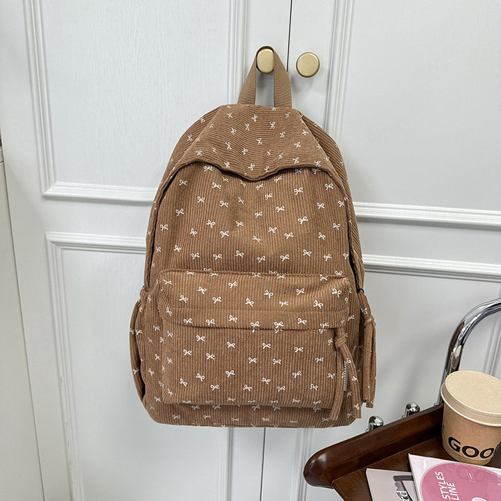 Playful Corduroy Backpack Kalsten