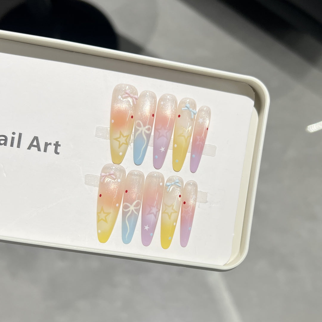 Decorative Stiletto Nail Tips Kalsten