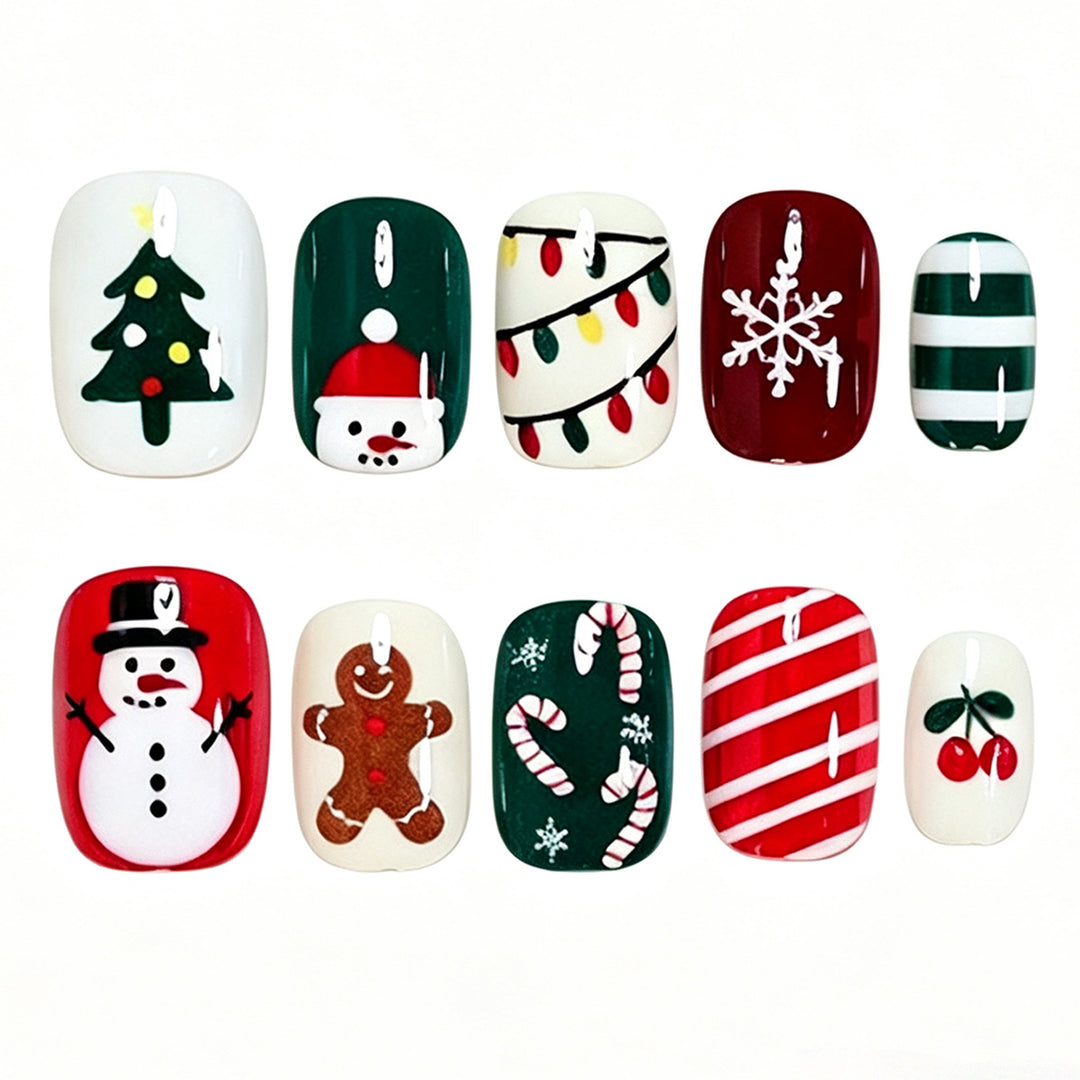 Festive Holiday Nail Art Set Kalsten