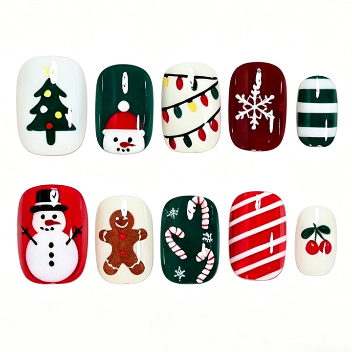 Festive Holiday Nail Art Set Kalsten