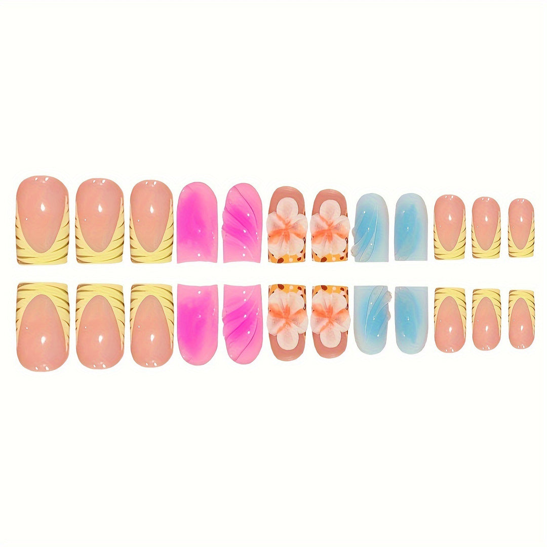 Floral Art Press-On Nails Kalsten
