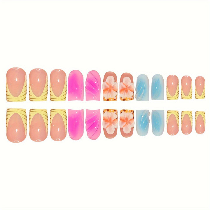 Floral Art Press-On Nails Kalsten