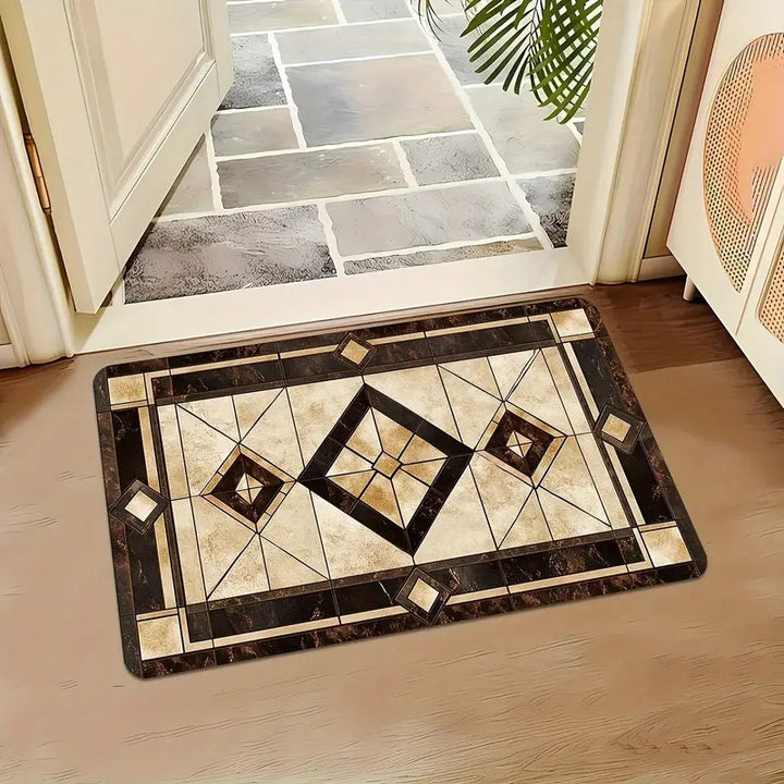 Decorative Stone-Look Entrance Mat
