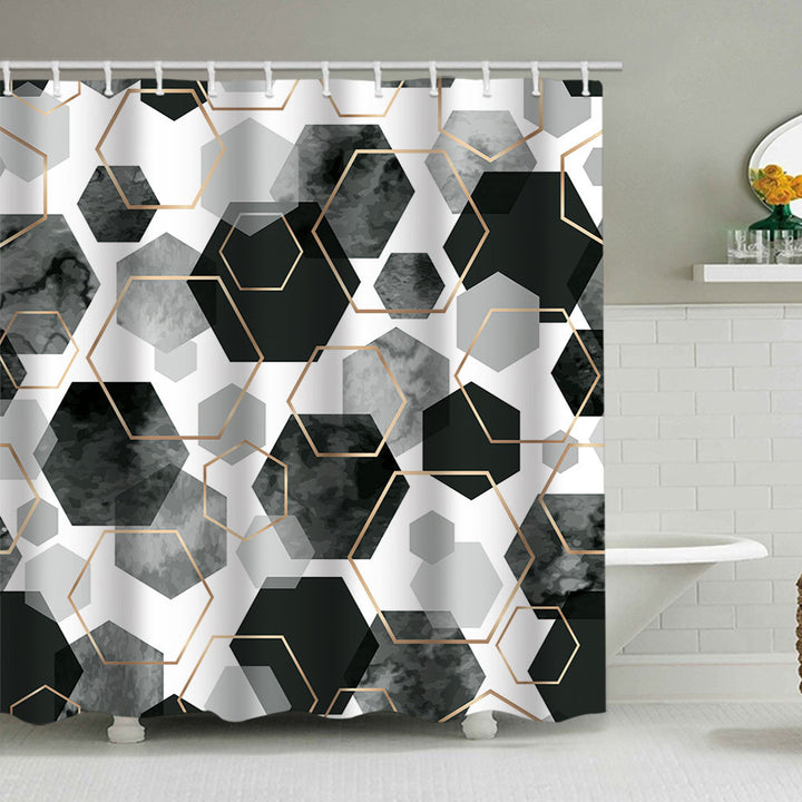 Geometric Motif Shower Curtain Kalsten