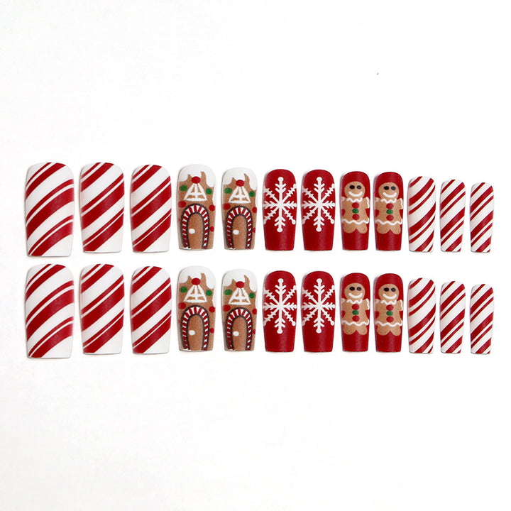 Creative nail art set with festive Christmas design Kalsten