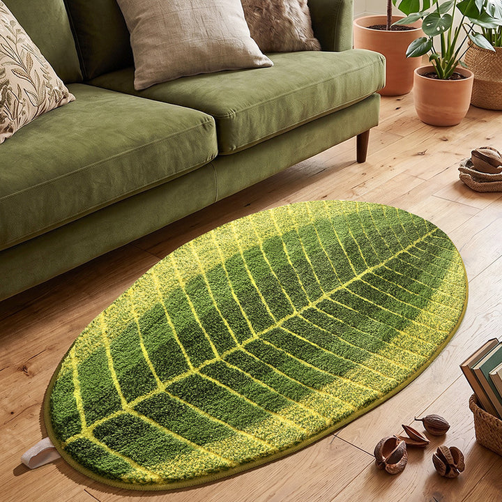 Monstera Leaf Shaped Area Rug Kalsten
