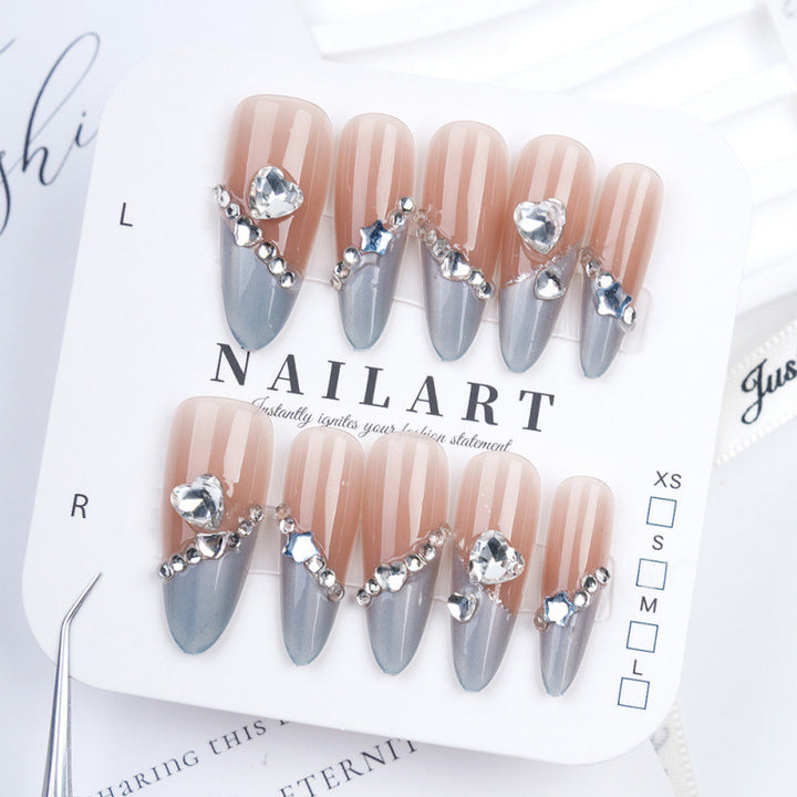 Artificial nails with decorative rhinestones Kalsten