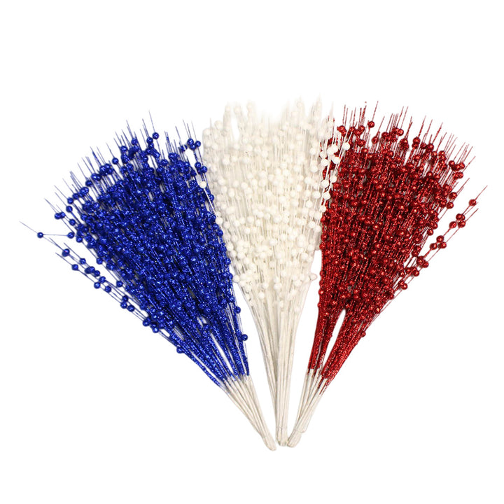 Unisex decorative deco branch with star and berry appliqués, flexible branch structure Kalsten