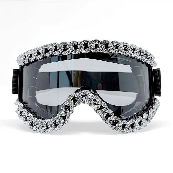 Unisex Ski Goggles with Sparkling Crystal Frame Kalsten